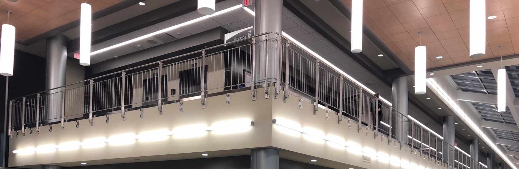 Commercial balcony railings by Mobile Metal Services